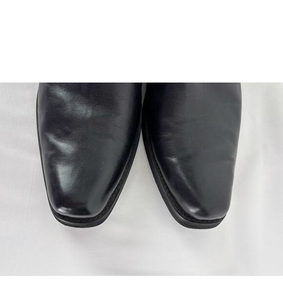 SAS Tripad Comfort Black Leather Side Zip Ankle Dress Boots Square Toe Mens 12M